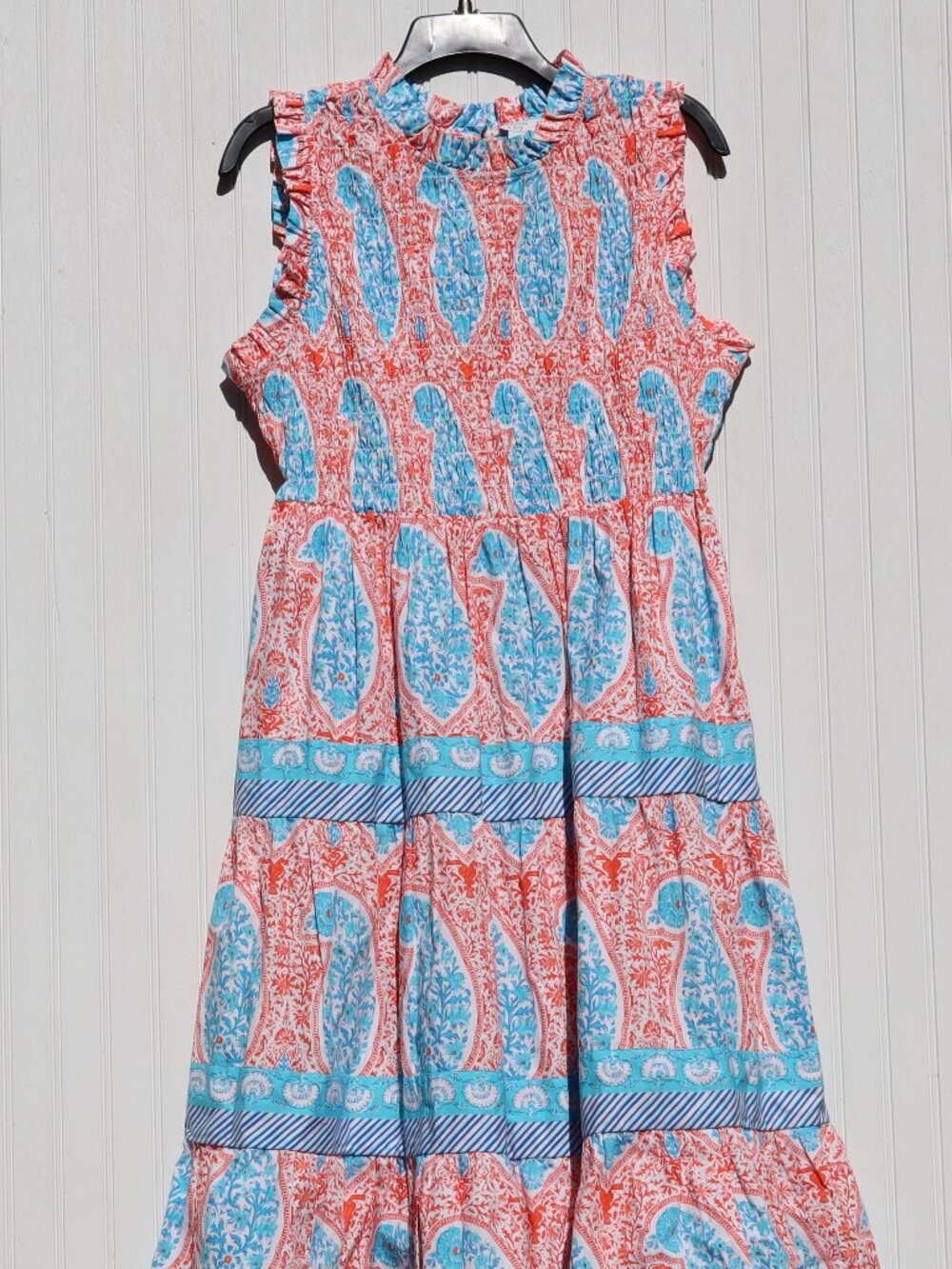 Crown and Ivy Sz 8 Smocked bodice Midi dress